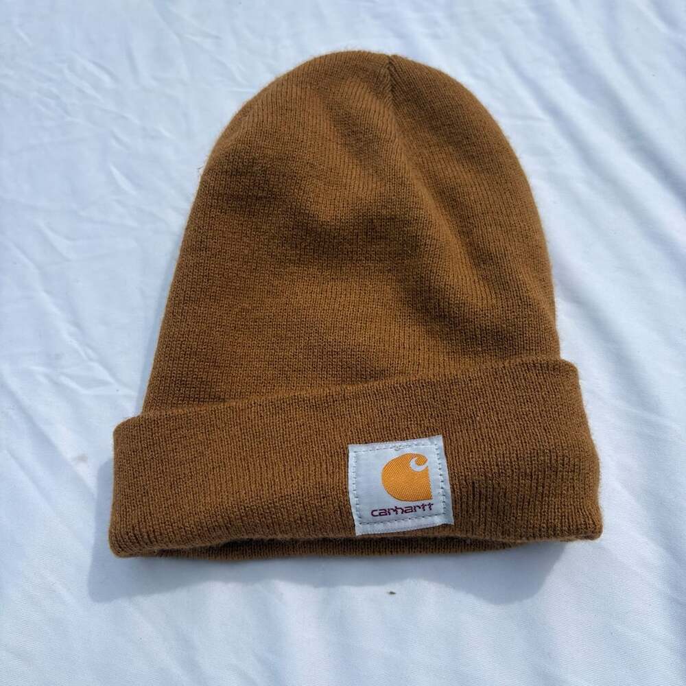 Carhartt A18 BRN Acrylic Watch Hat Beanie Brown